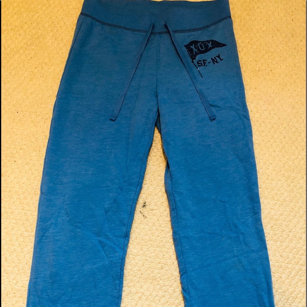 Blue sweatpants